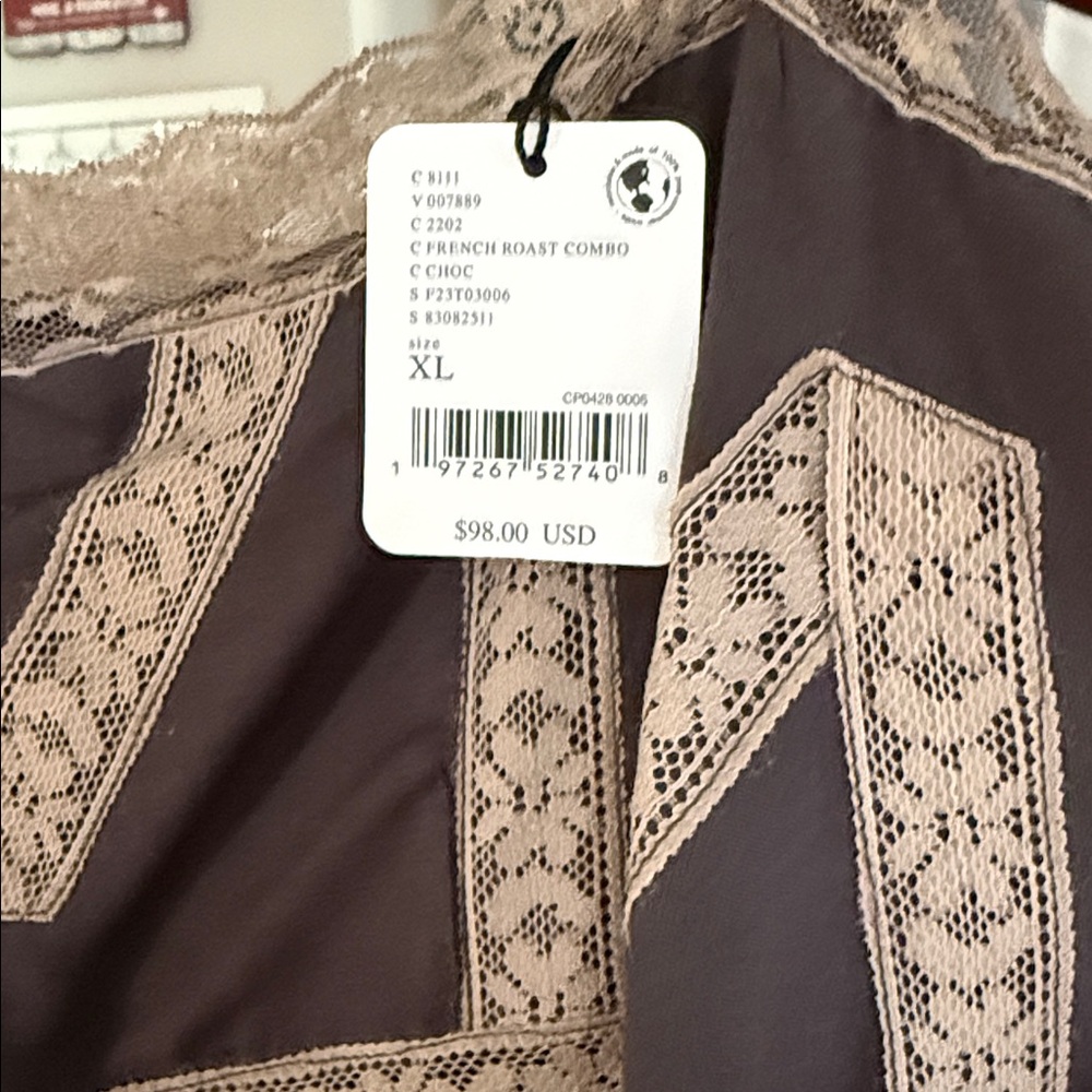 Free People One Elise Tunic French Roast Combo in XL New With Tags - Picture 4 of 15